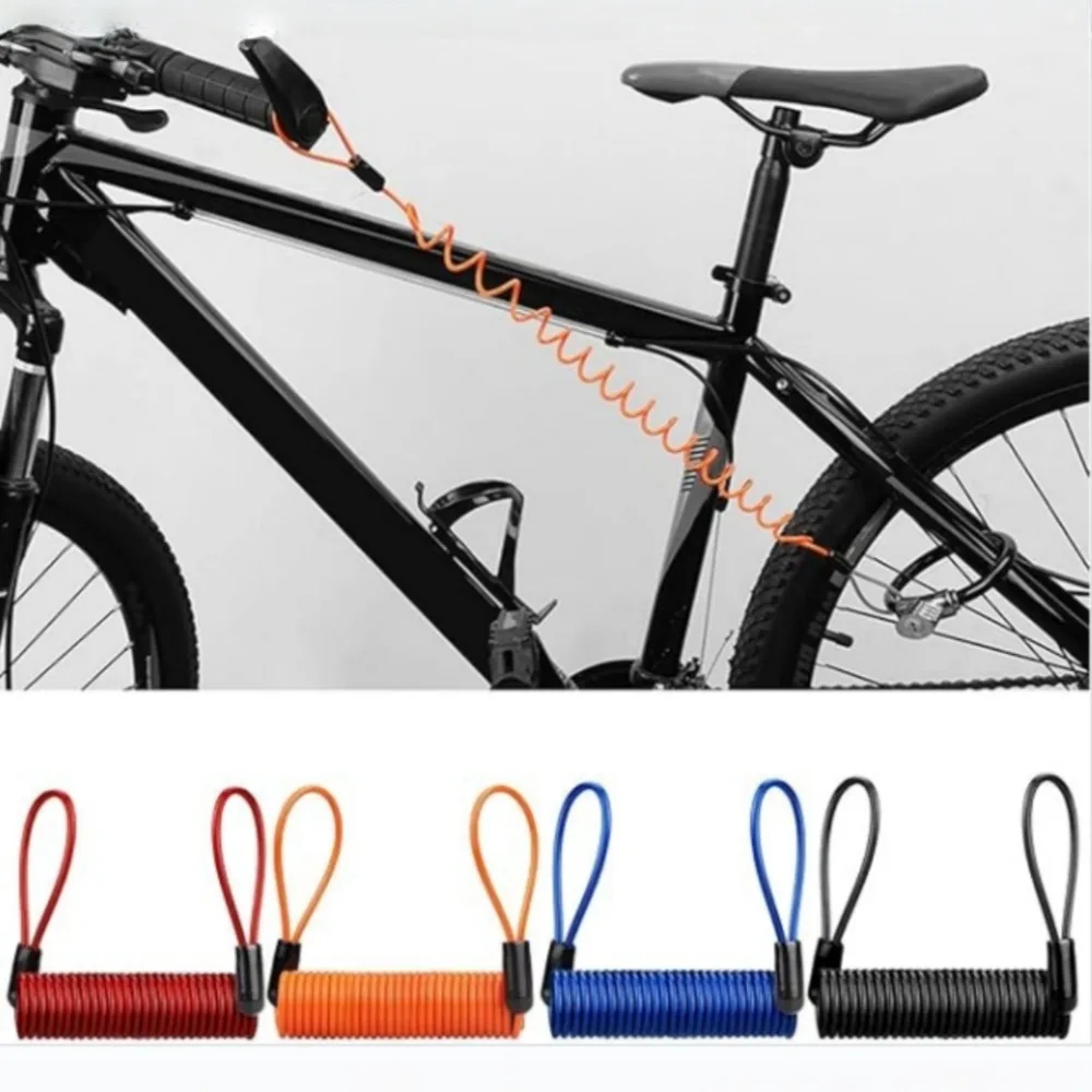 1.5M Multipurpose Spring Steel Wire Reminder Rope Forgot To Unlock Warning Rope For Motorbikes Bike Out Equipment Accessories