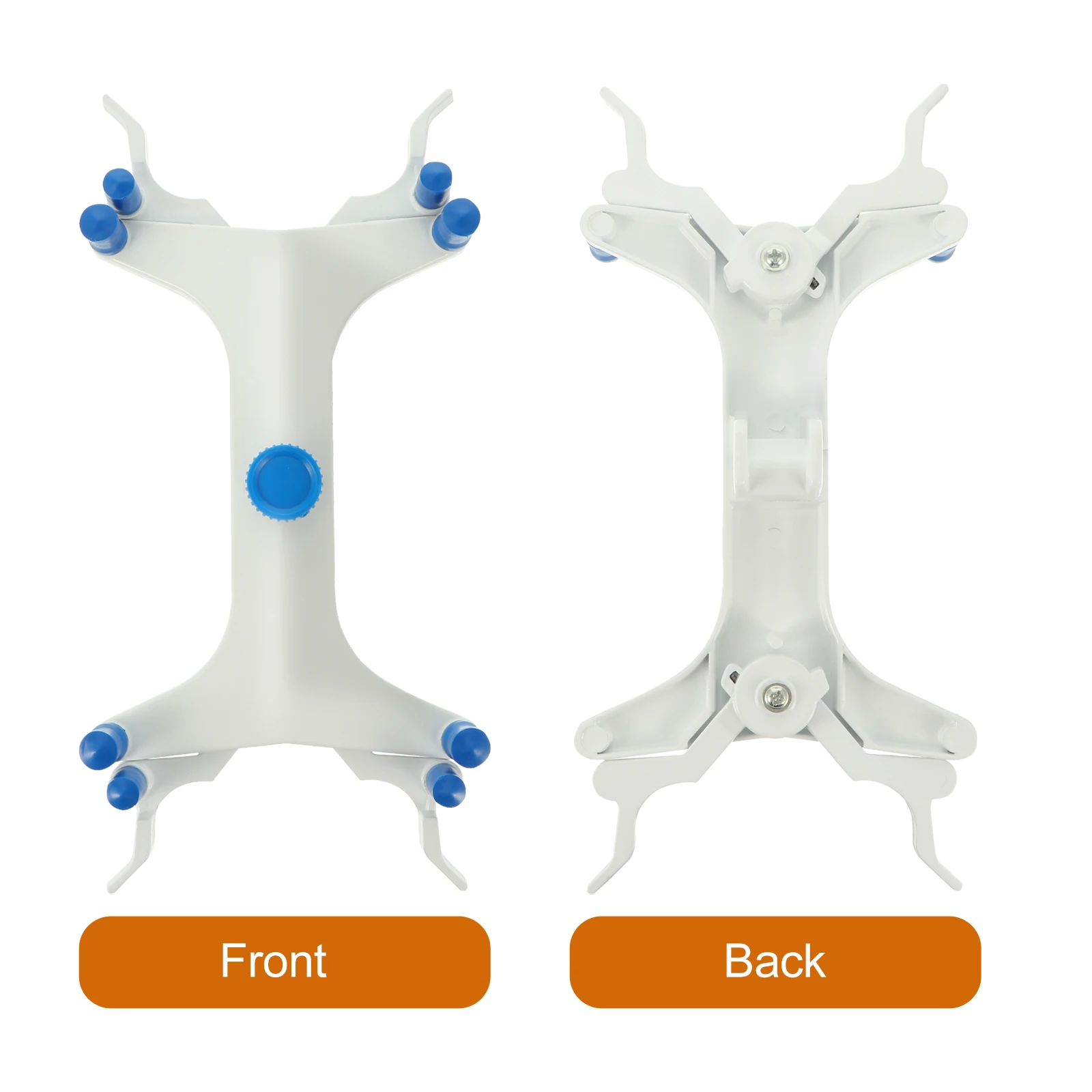 

Double Buret Clamp Aluminum Lab Holder Spring Loaded Silicon Grips Powder Coated Clip For