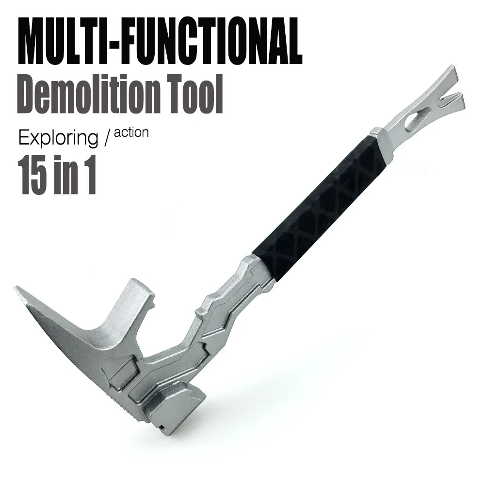 Fire Rescue Tool Demolition Tool Hammer with Crowbar Hand Tool Outdoor Multifunctional Hard Hammer 2024 New