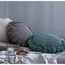 Soft Throw Knitted Crochet