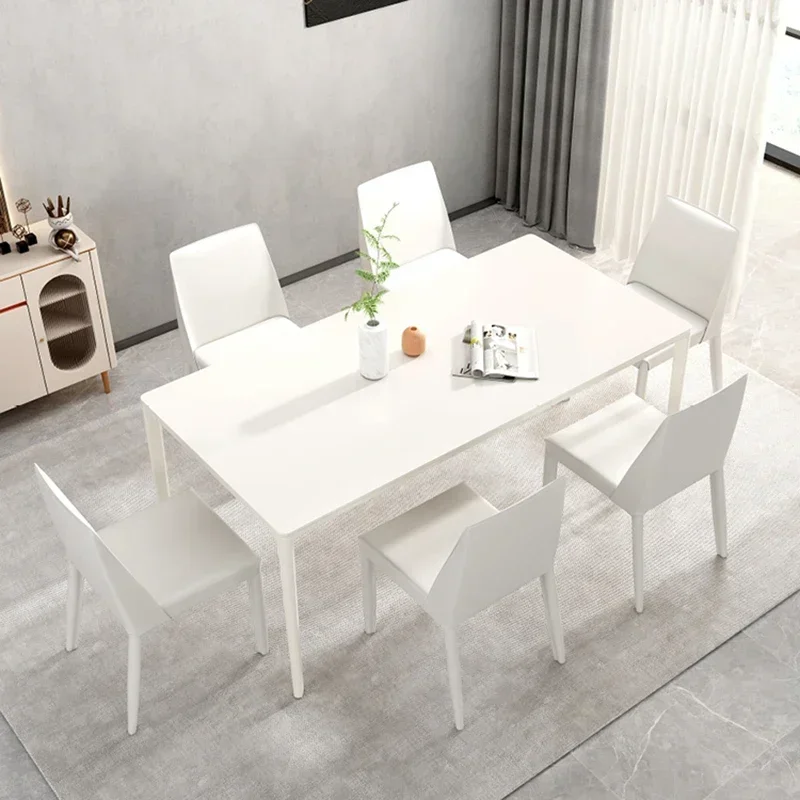 Nordic Party Dining Table Living Room Modern Center Big White Dinner Table Restaurant Kitchen Big Mesas De Comedor HomeFurniture