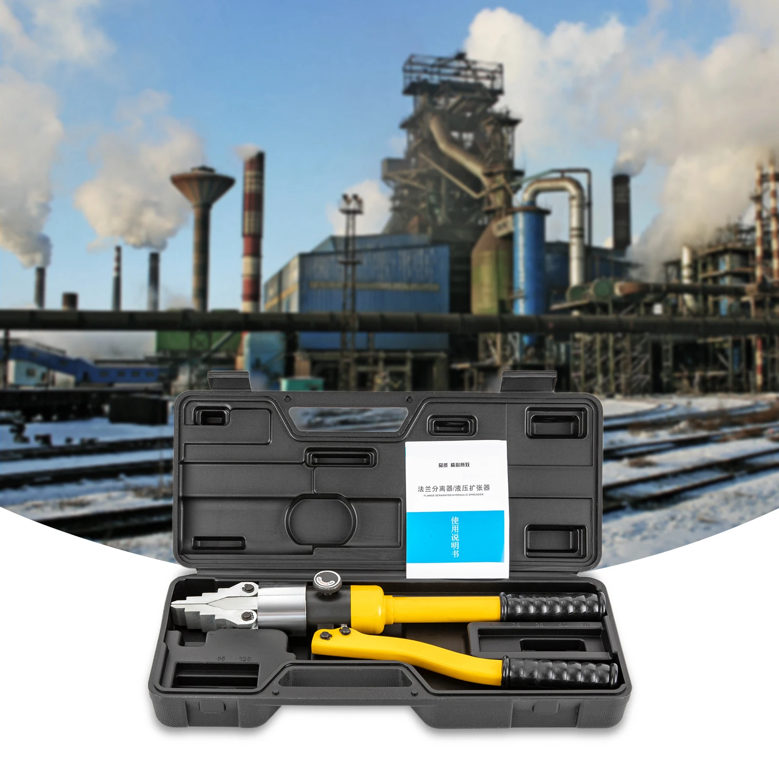 Expansor hidráulico YQ-30, alicate, braçadeiras de liga de aço, expansão máxima de 1,18 polegadas, alça ergonômica