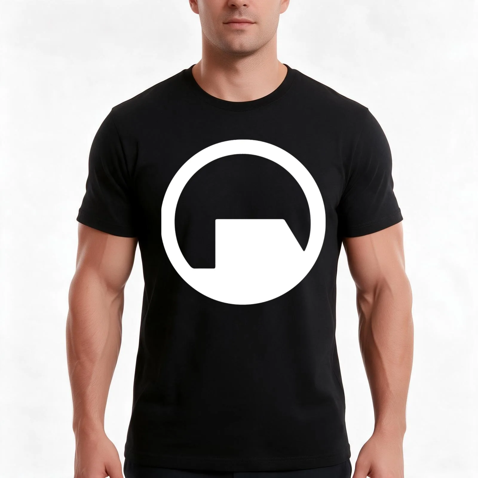 Black Mesa Research T-Shirt Summer Casual Cotton Tee Oversized Streetwear Tops Vintage Graphic Print Loose Fit Short Sleeve