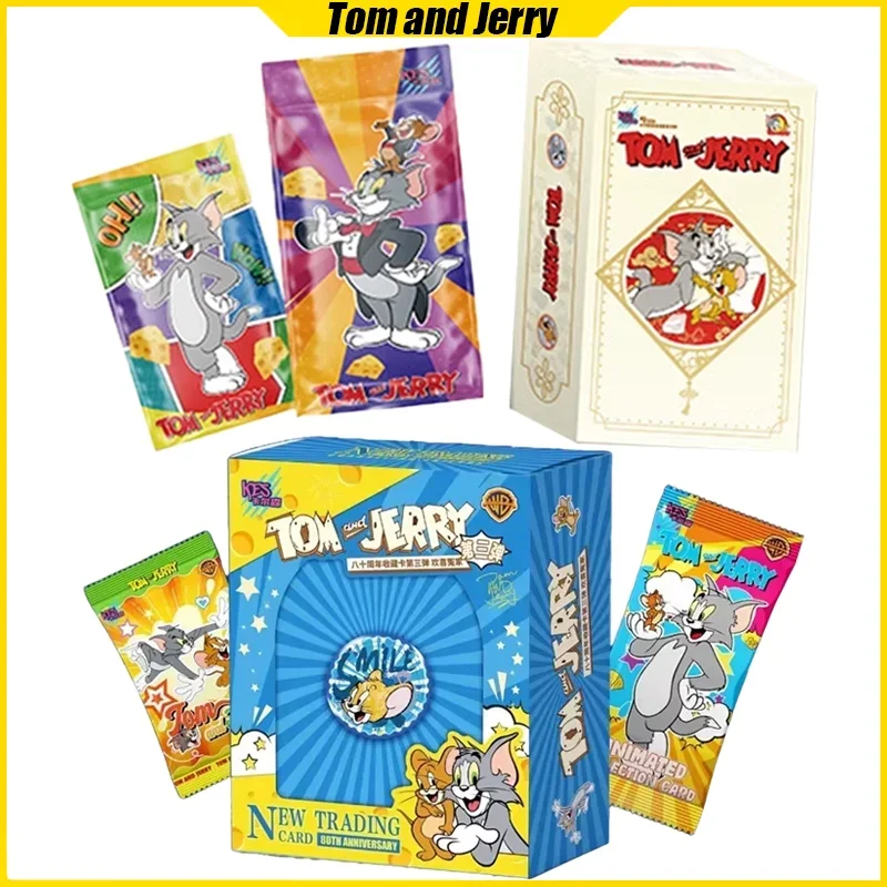 

KES Tom and Jerry Cards Anime Collection Cards Mistery Box Board Games Toys Halloween Birthday Gifts for Boys and Girls