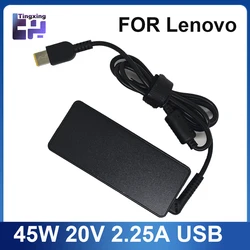 Laptop Charger 45W 20V 2.25A Slim Tip AC Adapter ADLX45NCC3A for Lenovo ThinkPad X230s X240 X240S X250 X260 X270 T440 T440S