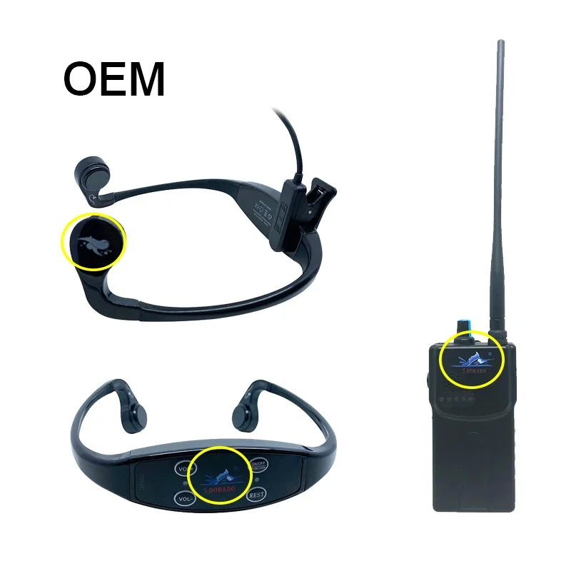 Swimming Training FM Transmits Swim Talk and Bone Conduction Headphone Swim Receiver H-907 for Real Time Feedback