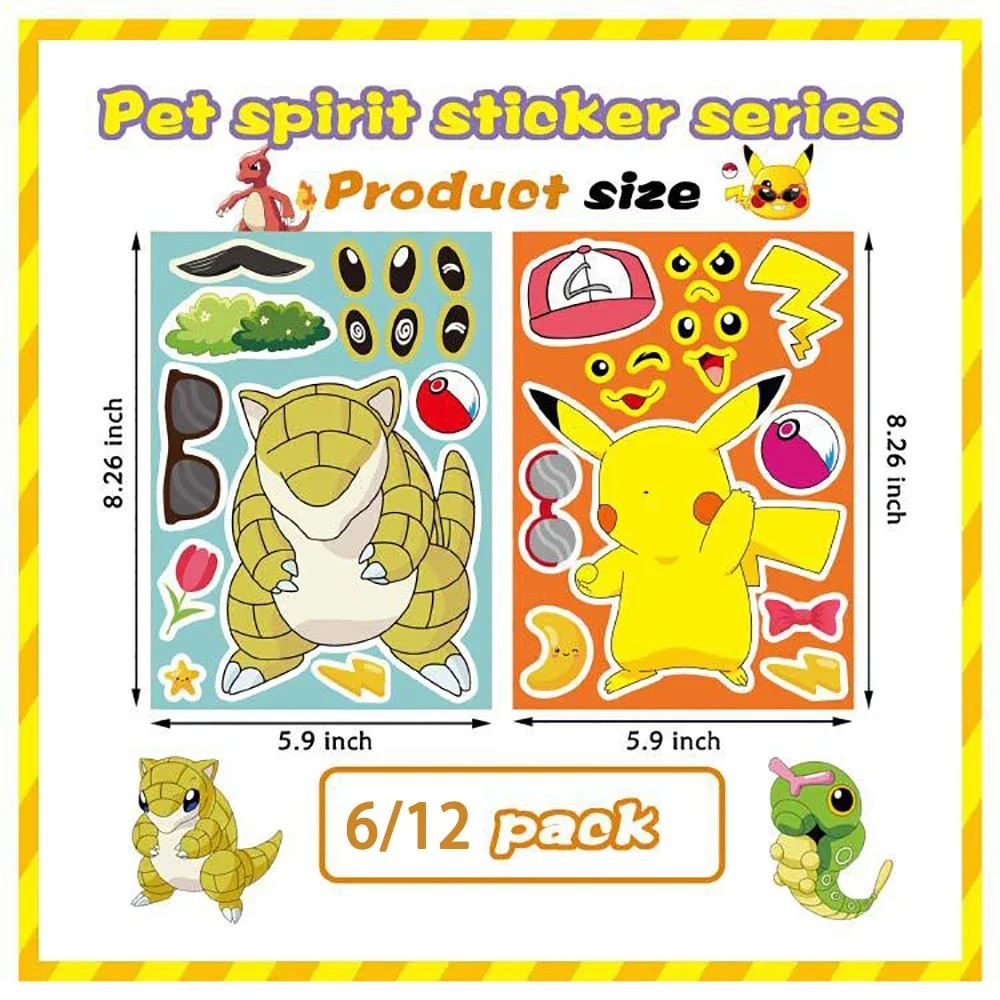 6/12Sheets Pokemon …