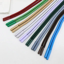 140cm Braided Round Twisted Cord Sweatpants Rope Solid Color Hoodie Drawstring Rope Replacement DIY Sewing Crafts