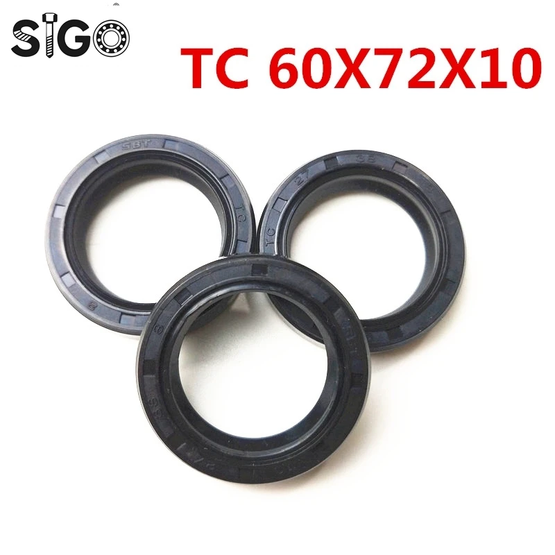 

5pcs 58x72x8mm TC Type Skeleton Oil Seal NBR Black 60x72x10/60x75x8/60x75x10/60x75x12mm Nitrile Rubber Radial Oil Seal Gasket