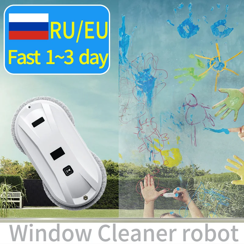 Poritou Smart Window Cleanning Robot aspirapolvere lavavetri elettrico telecomando elettrodomestici Anti-caduta