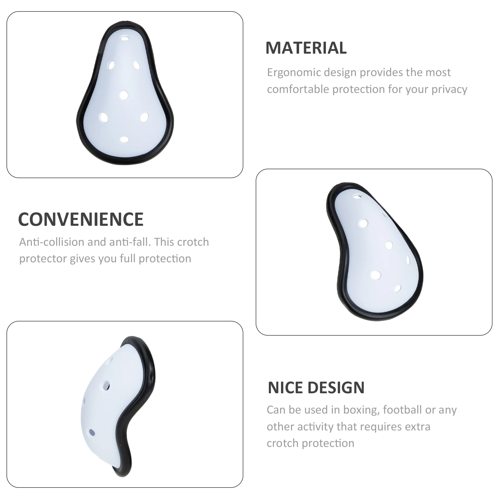 

2 Pcs Protective Gear Lining Football Crotch Cup Groin Protectors High Foaming Youth Boys Man for