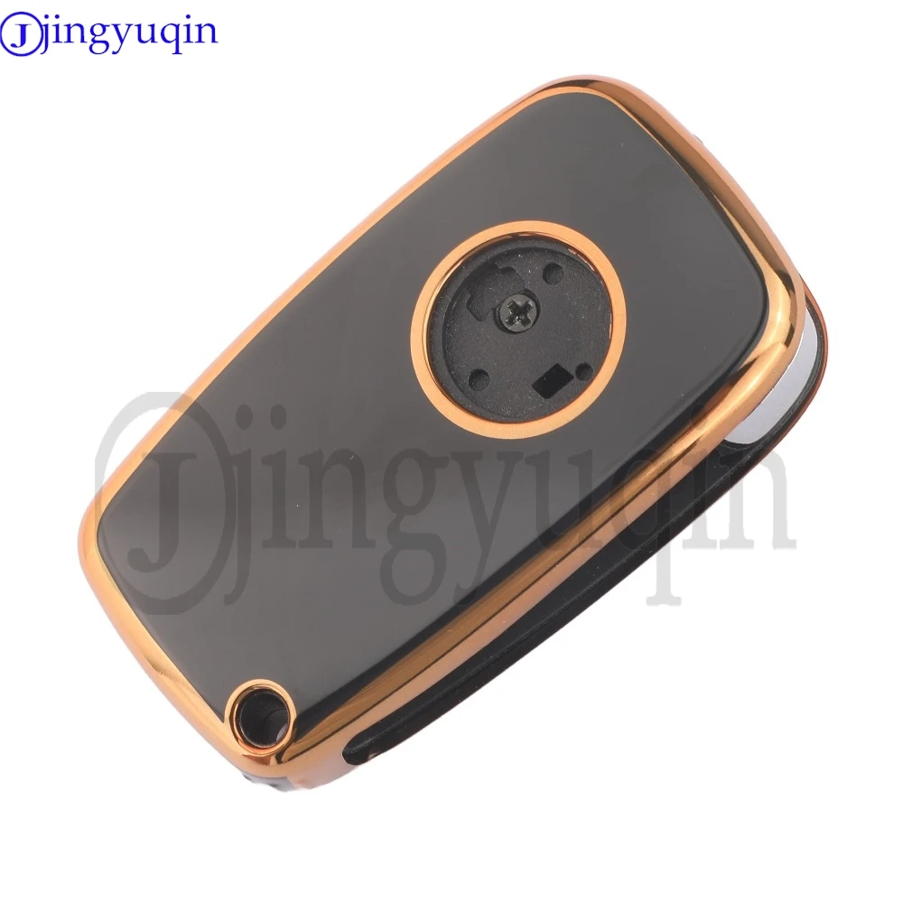 

jingyuqin 3 Buttons NEW TPU Remote Car Key Case Fob For FIAT Panda Stilo Punto Doblo Grande Bravo 500 Ducato Minibus Accessorie