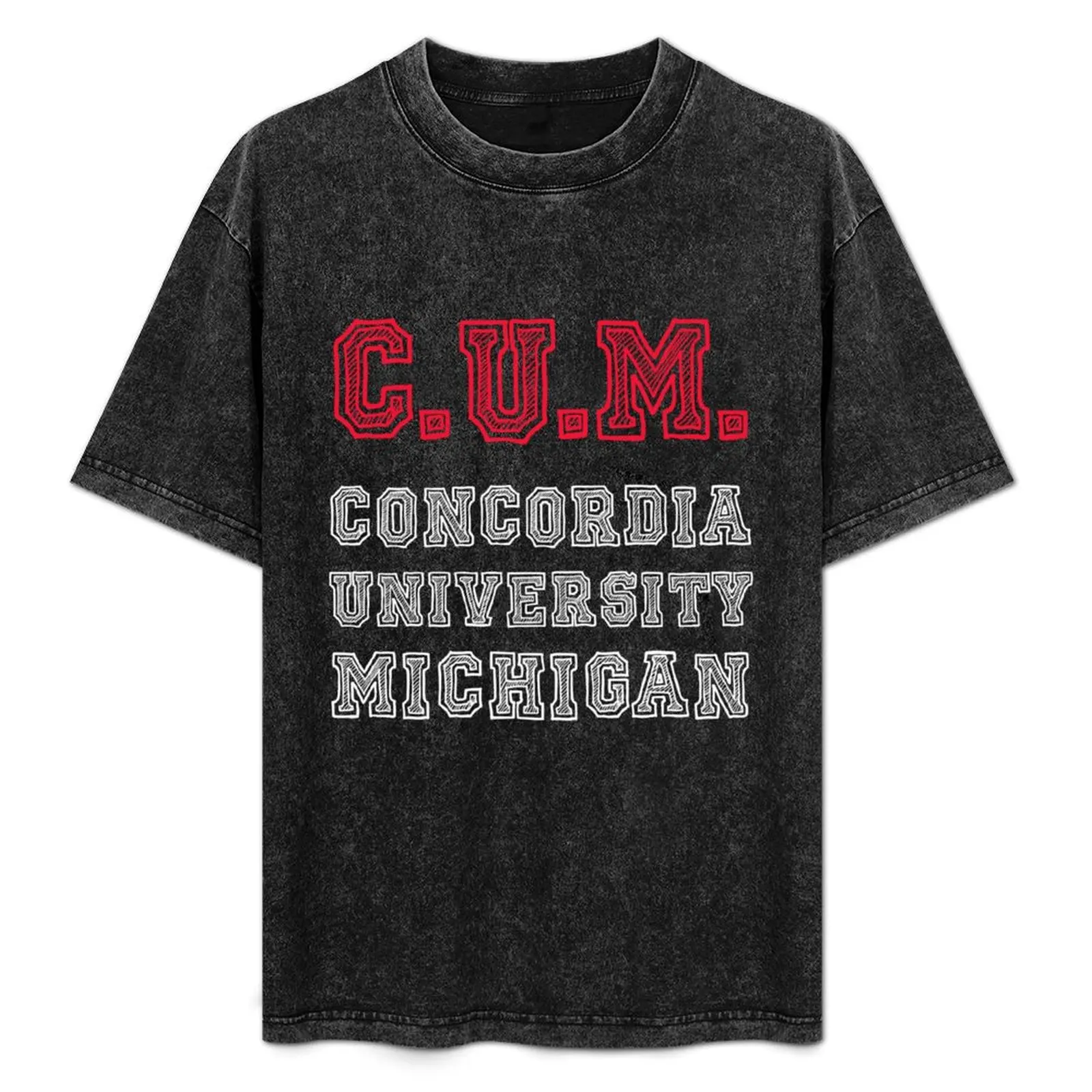 C.U.M. Concordia University Michigan T-Shirt cute clothes blue archive plus size clothes t shirt for men