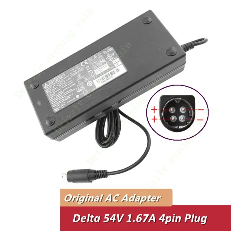 Genuine for Delta adp-90dr B AC/DC adapter 54v 1.67a 4-pin charger Cisco sg350-10p sg250-10p sf35se-8p gs1900-10hp gs1900-8hp