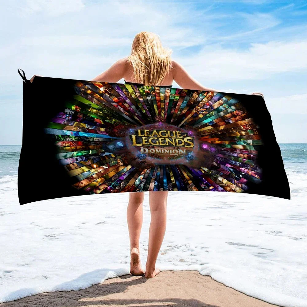 Legends Microfiber Bath Towel beach towel female silk printed long skirt wrapped bikini covered sunscreen blanket