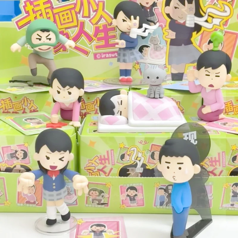 

Genuine Toptoy Irasutoya Blind Box Illustration Of Villain Abstract Life Series Mystery Box Cute Trendy Toys Funny Custom Gifts