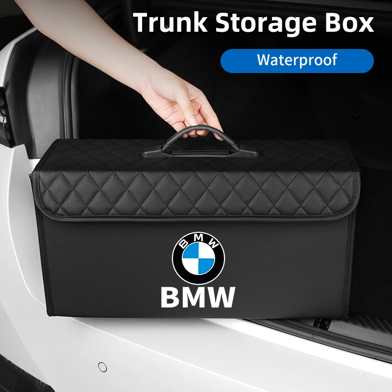 Car Trunk Storage Box Back Seat Multiuse Tools Organizer Accessory For BMW G60 G30 G20 F30 F10 F20 F40 E40 E60 E90 X1X2 X3X4X5X6 