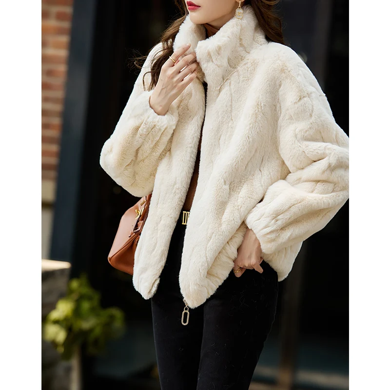 Vimly Warm Faux Fur Coat Women Fur Jacket for Women Fashion Zipper Winter Coat Women 2022 Luxury Designer Female Clothing 50333