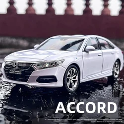 New 1:24 Honda Accord Alloy Die Cast Toy Car Model Sound and Light Children's Toy Collectibles Birthday gift