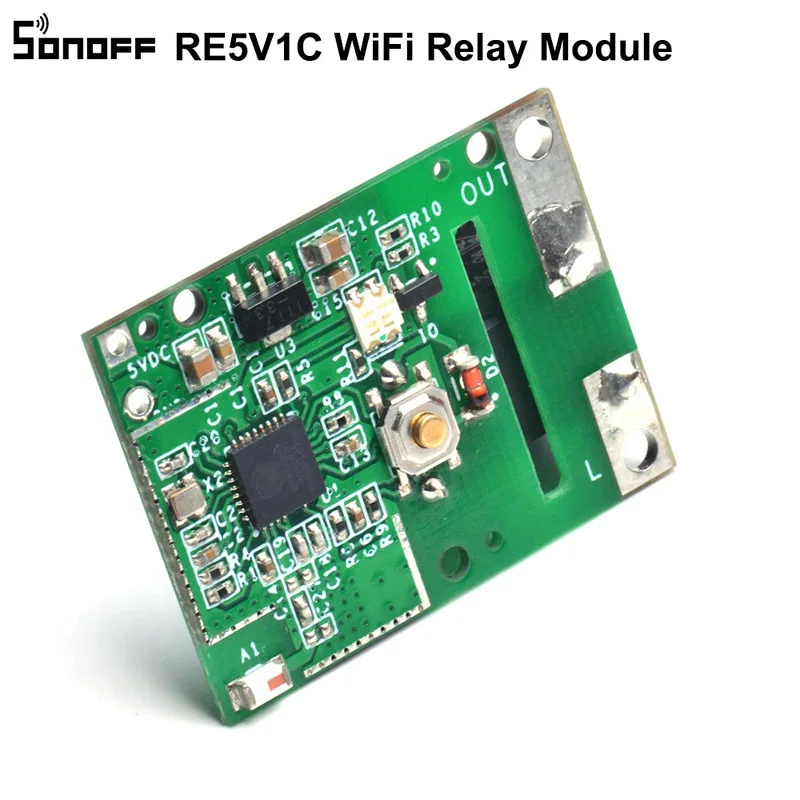 SONOFF RE5V1C Wifi DIY Switch 5V DC Relay Module Smart Wireless Switches Inching/Self-locking APP/Voice Remote ON/OFF Modules