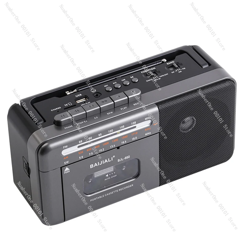 

Vintage Tape Recorder Classic Nostalgic Bluetooth Rechargeable Portable Player