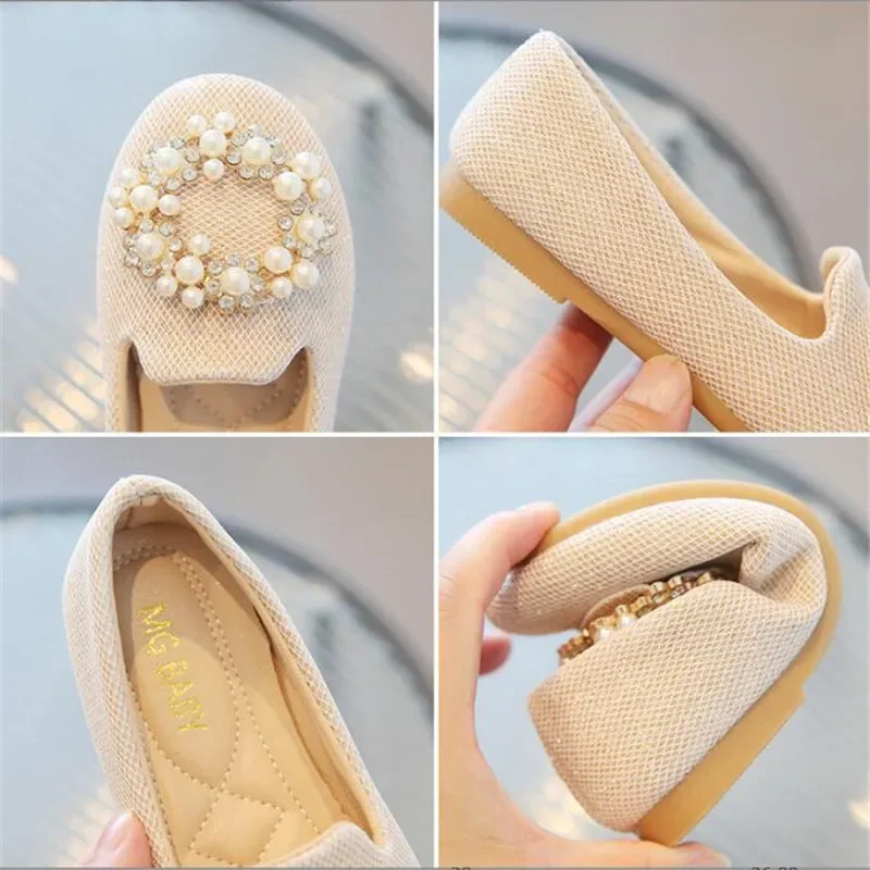 Sapato De Casamento De Couro Para Meninas, Soft Flats, Lantejoulas, Casual, Crianças, Crianças, Moda