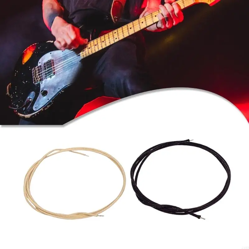 Guitar Pickup Connector Cable Cloth Covered Pushback Guitar Wire Pre-tinned Guitar Wire Cable for Guitar Wiring 24BD