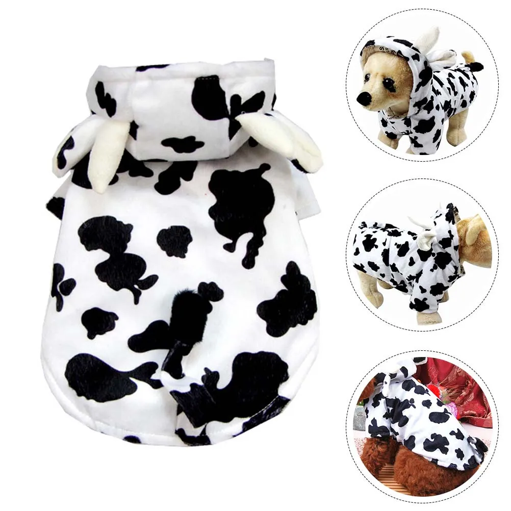 

Cow Modeling Pet Clothing Adorable Soft Dog Costume Decorative Pet Garment Breathable Lightweight Outfit for Special Occasions