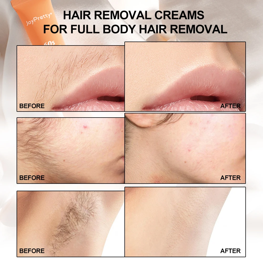 Crème dépilatoire pour femme, outil pour épilation du visage, sans ati elles, pour prévenir les poils, soins de la peau