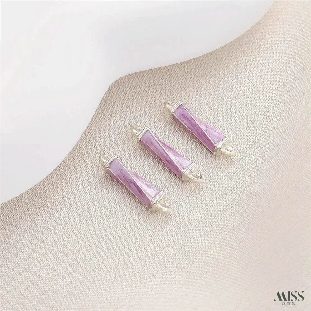 18K ماتي الذهبي الرمال الذهب سحابة نمط العمود الملتوية ربط قضيب قلادة فصل حبة سوار ذاتي الصنع إكسسوارات عقد