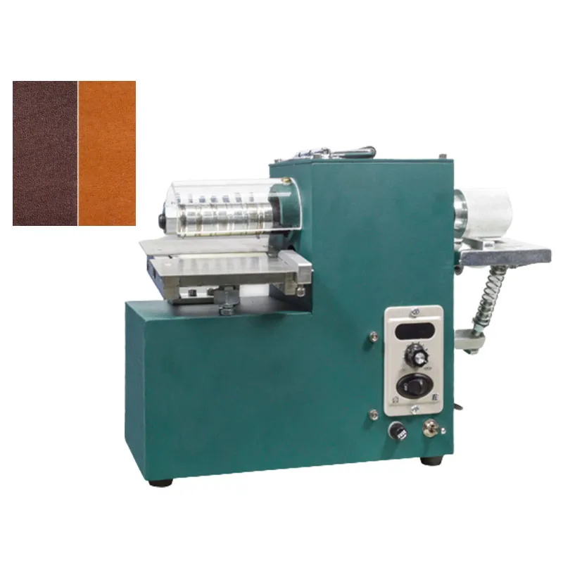 Double Head Leather Machine Belt Cutter Strap Cutting Machine with Edge Folding Leather Laminating Machine Slicer