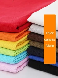 Plain Canvas Fabric Sofa By The Meter for Pillowcases Handmade DIY Bags Sewing Thick Polyester Cotton Cloth Comfortable Textured