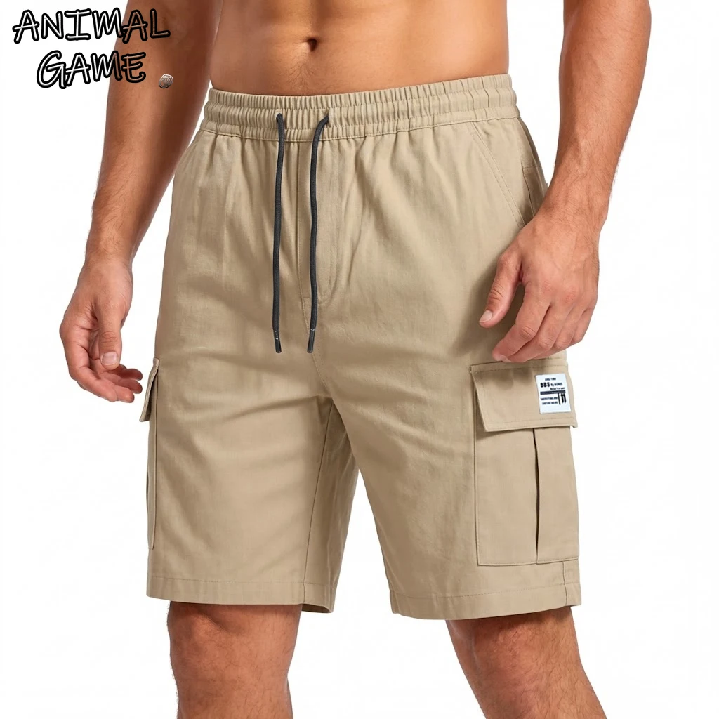 Summer Cargo Short Pants Men Casual Bermuda Shorts Loose Multi-Pocket Knee Pants Beach Hiking Gym Man Jogging Tactical Shorts