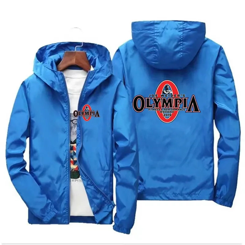 Autumn OLYMPIA Gyms Hip Hop Jackets Coats Mens Streetwear Men Women Thin Jacket Hiking Fishing Waterproof Windbreaker Clothing