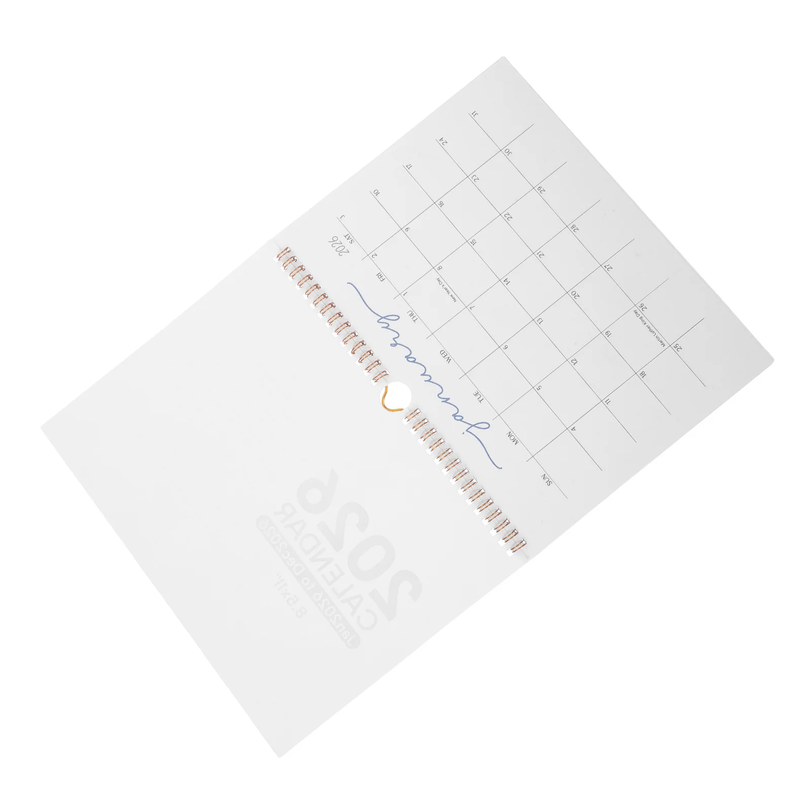 

2026 Wall Calendar Spiral Bound Hanging 12 Months Thick Paper Aesthetic Schedule Organizer For Office Family Academic Yearly