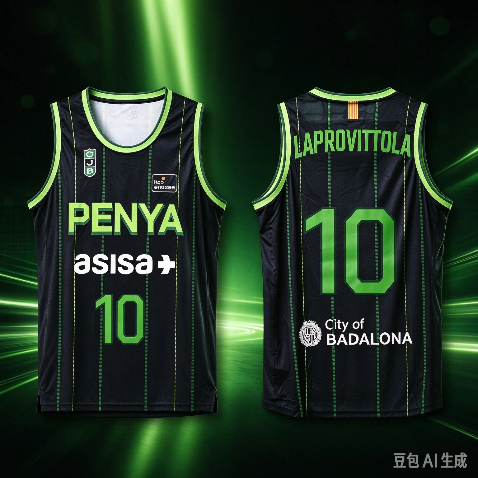 26/27 Joventut Badalona Rubio #9 Laprovittola #10 Basketball Jersey Vest Spain Basketball Jersey Kids Sports Quick-Dry Tank Top