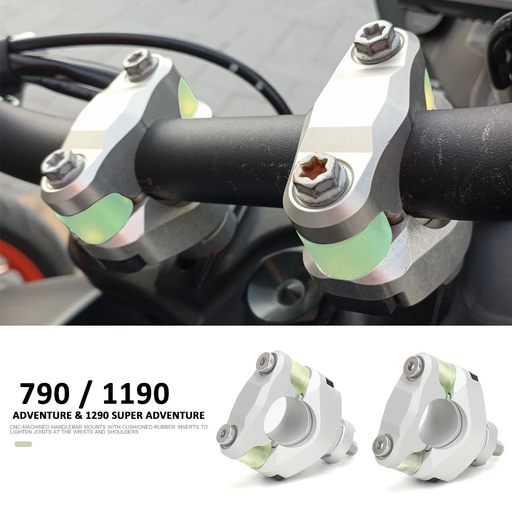 

28mm Handlebar Risers Mounting Bar Adjustable Cushioning and Shock Absorption For 690 Duke 790 Adv 1190 ADV 1290 Super Adventure