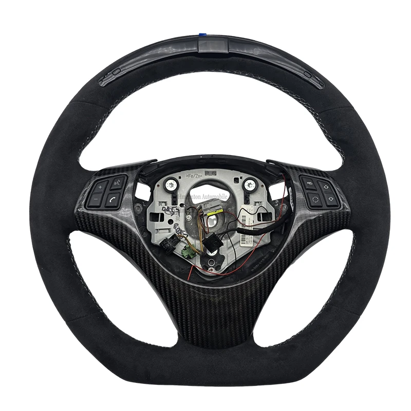 

Оптовая продажа, новые инновации, углеродное волокно, алькантара, светодиодный руль для BMW E90 E92 E93 3, автомобильный руль серии