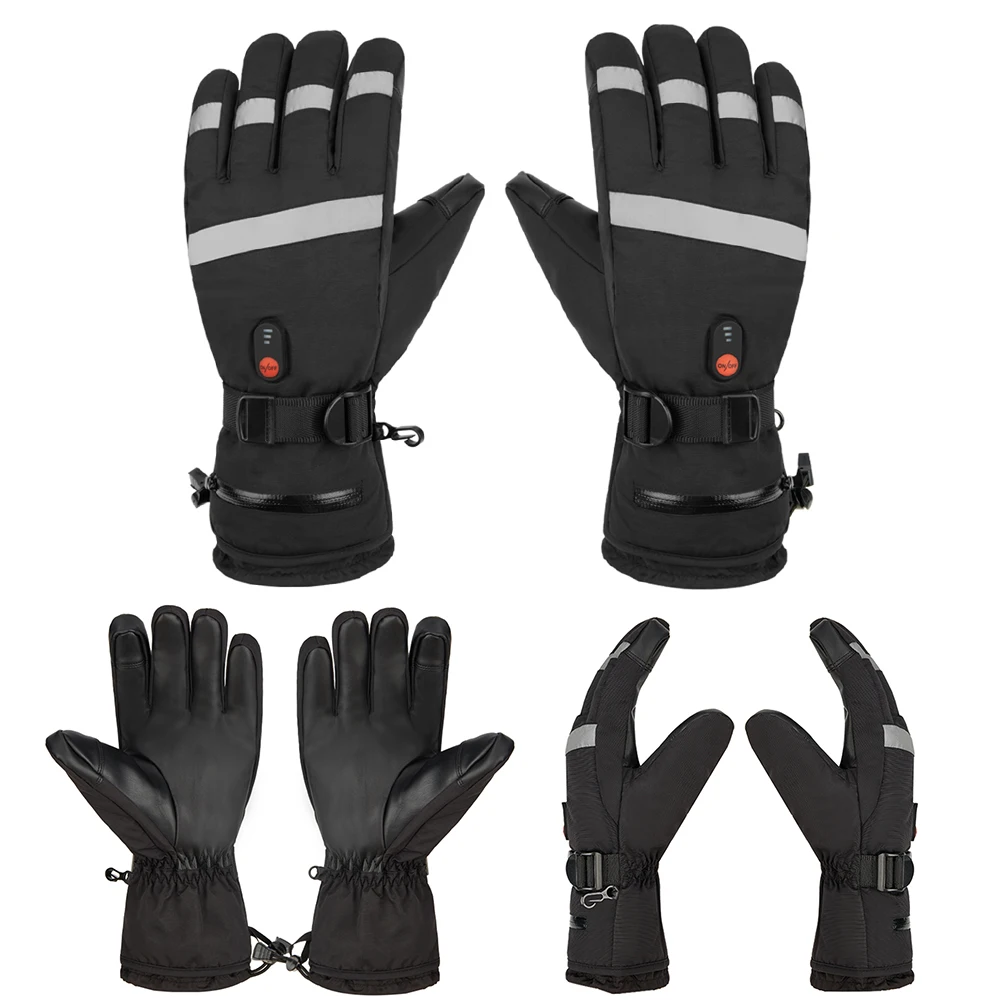 

Electric Heated Gloves Waterproof Winter Gloves Skiing Motorcycle Cycling Gloves for Snowboard Cycling Motorcycle Ski Outdoor