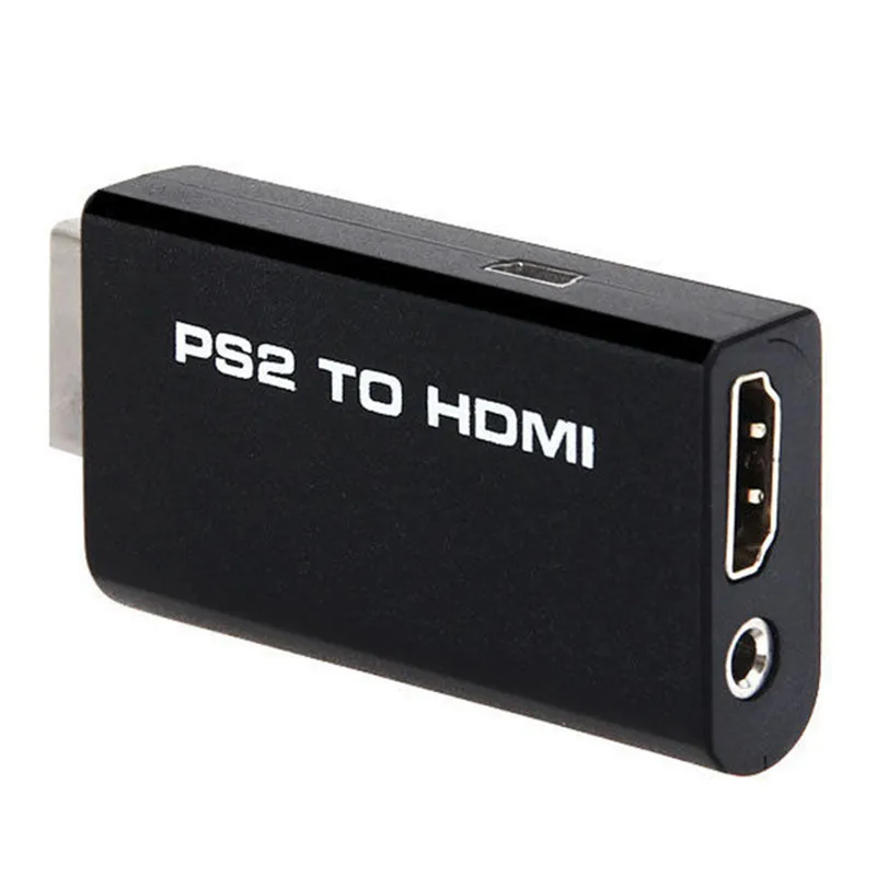 PS2 To HDMI 480i/480p/576i Audio Video Converter Adapter With 3.5mm Audio Output Supports For PS2 Display Modes