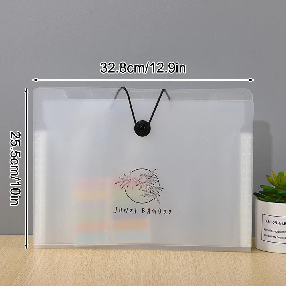 1PC Student Organ Bag 8 Compartment Portable Test Paper Bag Multi-Layer Insert File Bag Folder Multi-Functional Storage Folder