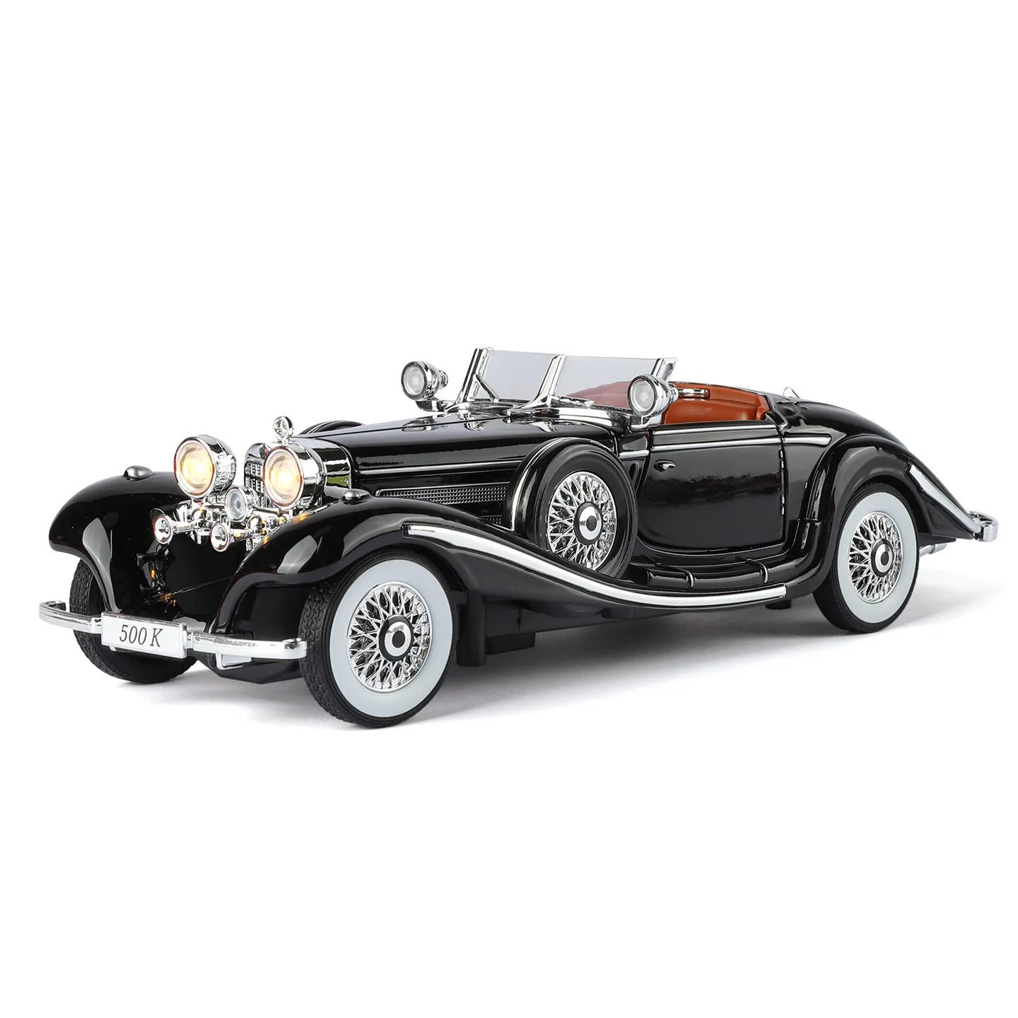 1:24 Alloy Vintage Car Model, Classic for 500K and CLK-GTR Series, Suitable for Youth Collection and Display view 2