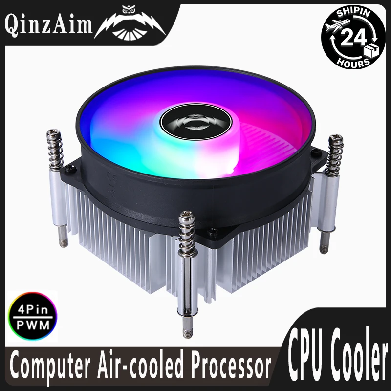 

Кулер для ПК QiuzAim X79 X99, вентилятор для процессора 4pin/PWM, эффективное воздушное охлаждение, медный радиатор, совместим с LGA2011 2066 E5