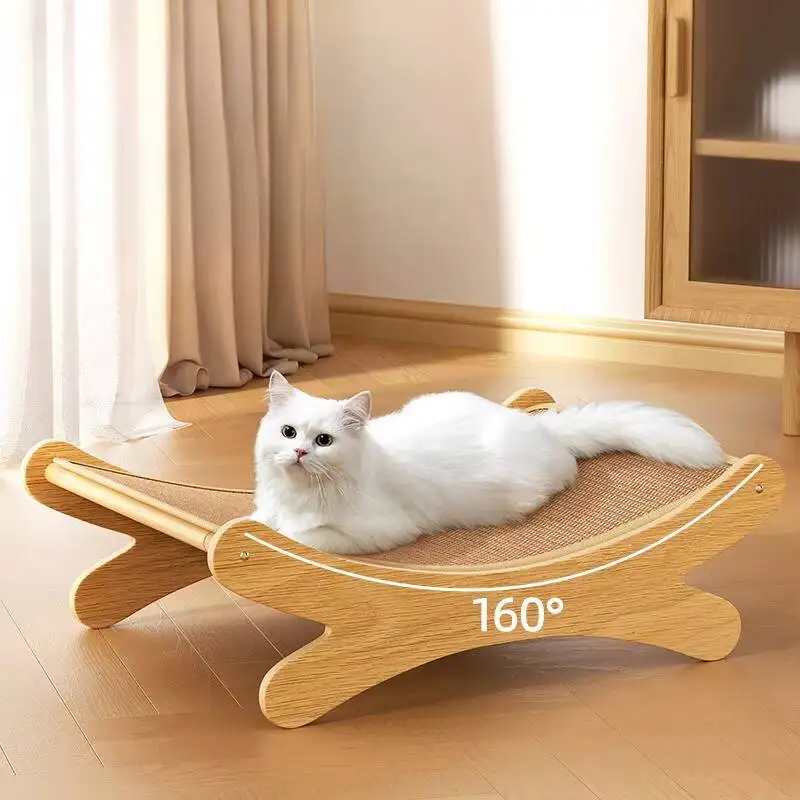 

Extra Large Sisal Cat Scratching Post Bed Combo Durable Scratch Resistant Non-Shedding Lounge Chair Style Cat Scratcher