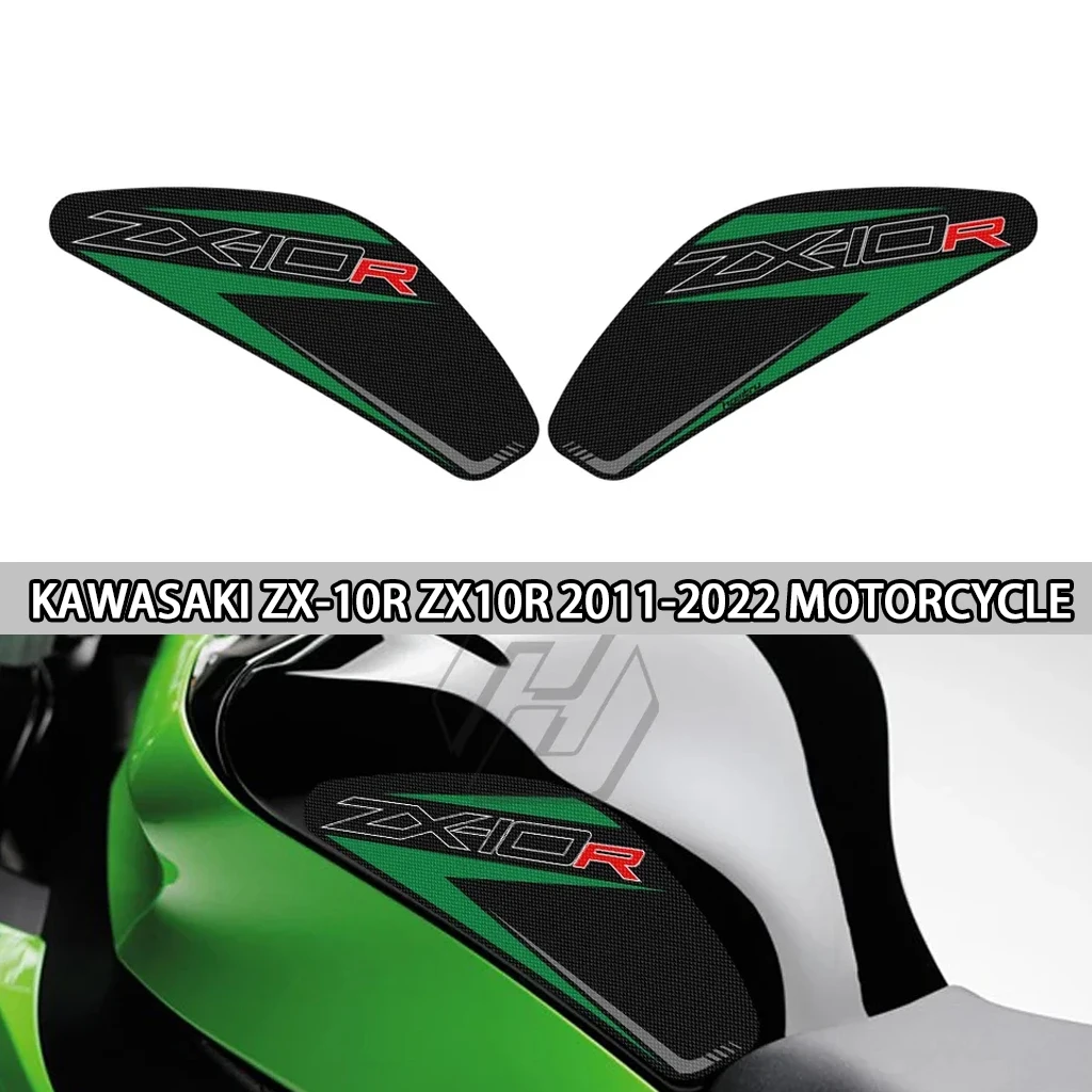 

Used for Kawasaki ZX-10R ZX10R 2011-2022 motorcycle side fuel tank pad protection knee anti slip side panel sticker decoration