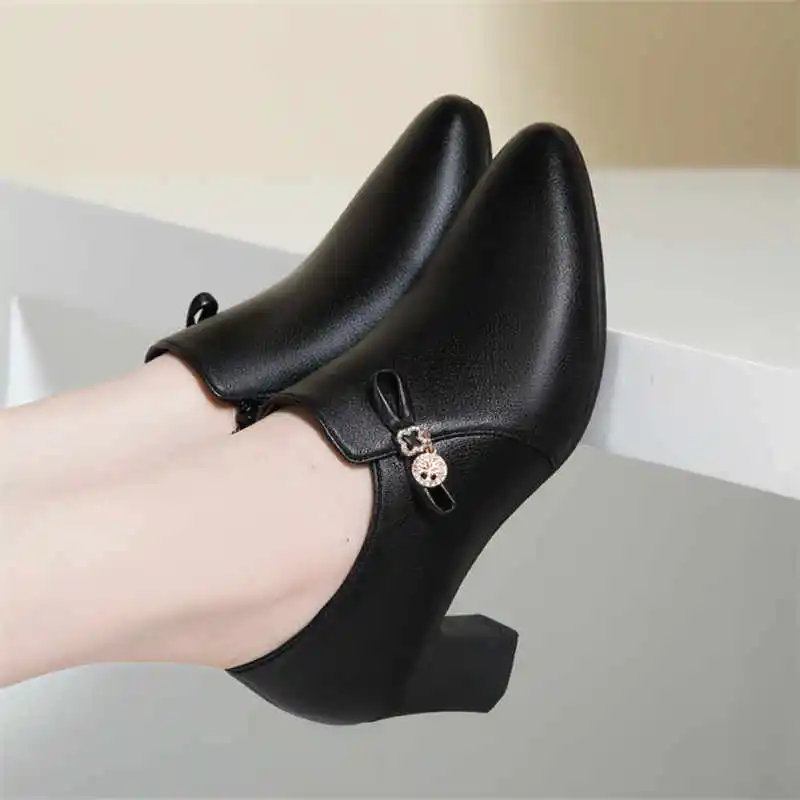 Buty na wysokim obcasie z ozdobnymi kamieniami na pojedyncze buty damskie wiosenny jesienny elegancki jednolity kolor antypoślizgowy komfortowy