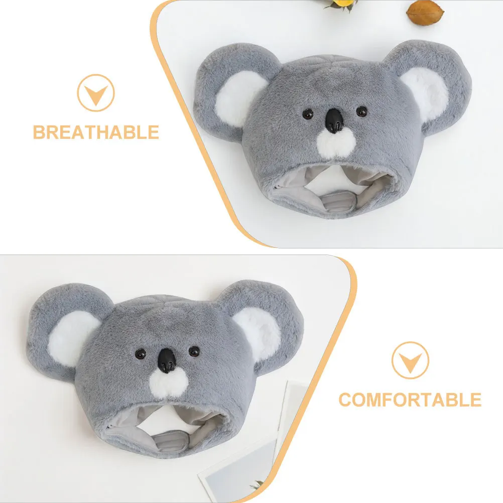Uroczy kapelusz koala dla dorosłych, zabawny wzór, idealny do przebierania się, kostiumów cosplay, zabawy w fotobudce.