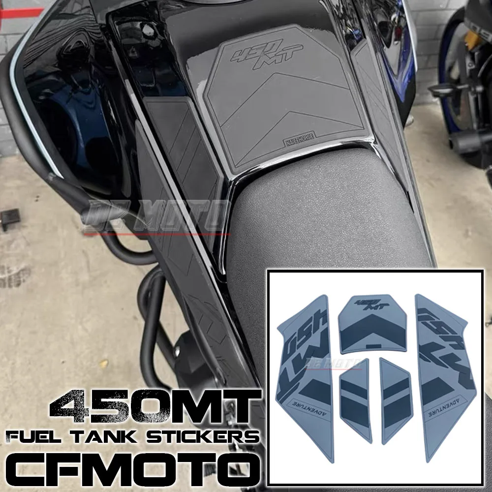 

For CFMOTO 450MT cf450mt Motorcycle Accessories Rubber Gas Tank Decoration And Protection Thicken Decals Fuel Tank Stickers Kits