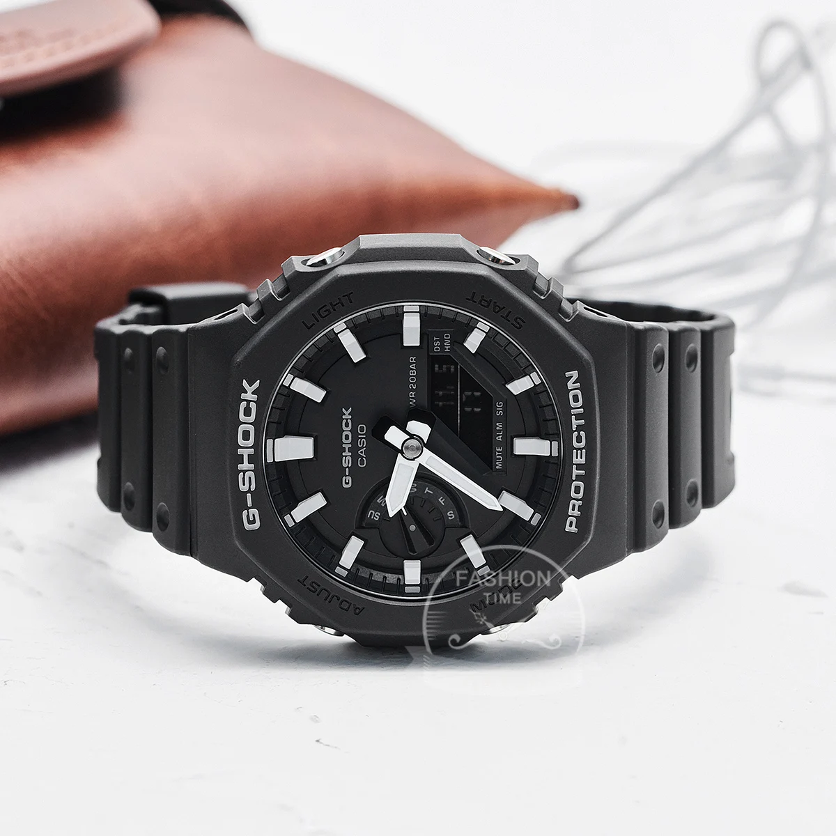 Casio-reloj deportivo de lujo para hombre, cronógrafo digital LED de cuarzo, resistente al agua, estilo militar, GA2100