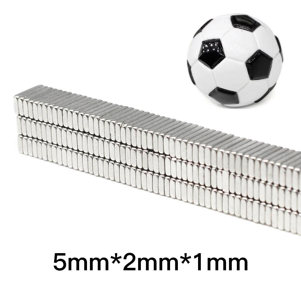 50/100/200/500/1000/2000PCS 5X2x1 Small Block Neodymium Magnets Sheet 5*2*1 Permanent Strong Powerful Magnetic Magnet 5x2x1mm